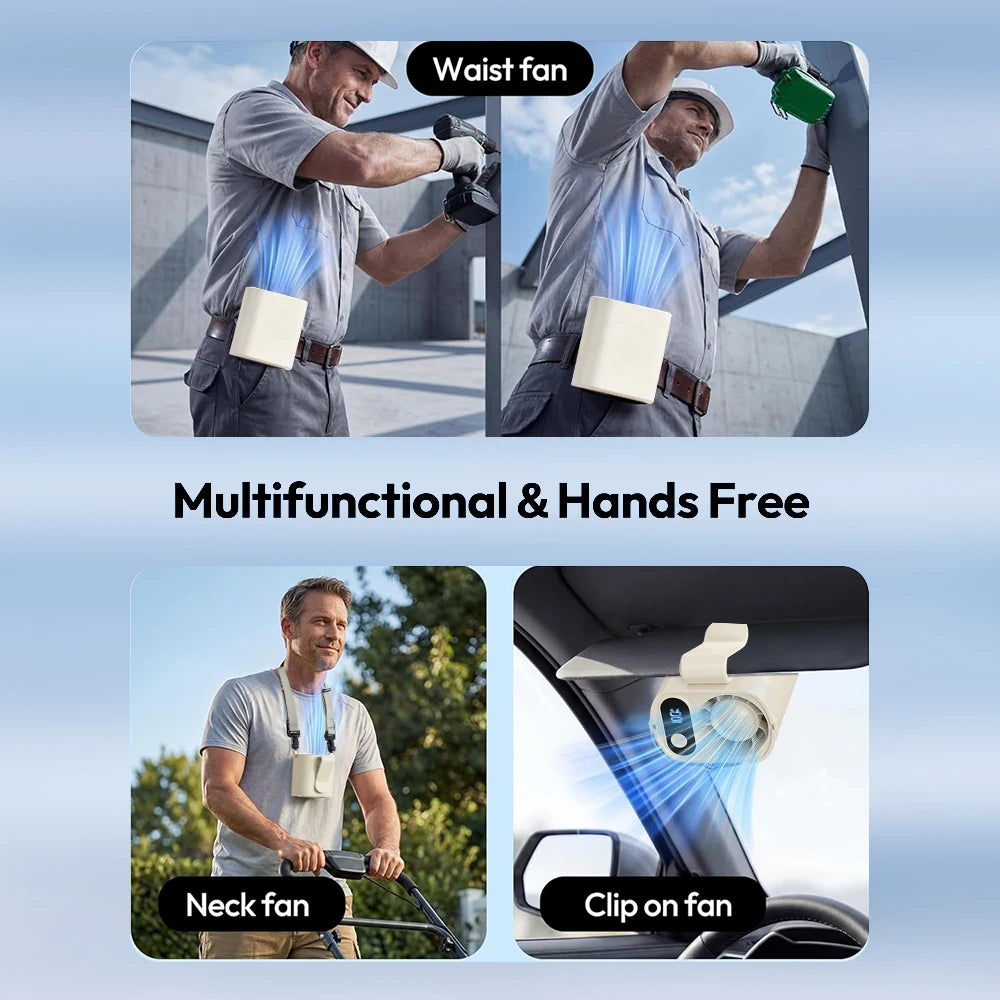 Cooling Car Fan - Outdoor Portable USB Clip On 5-Speed