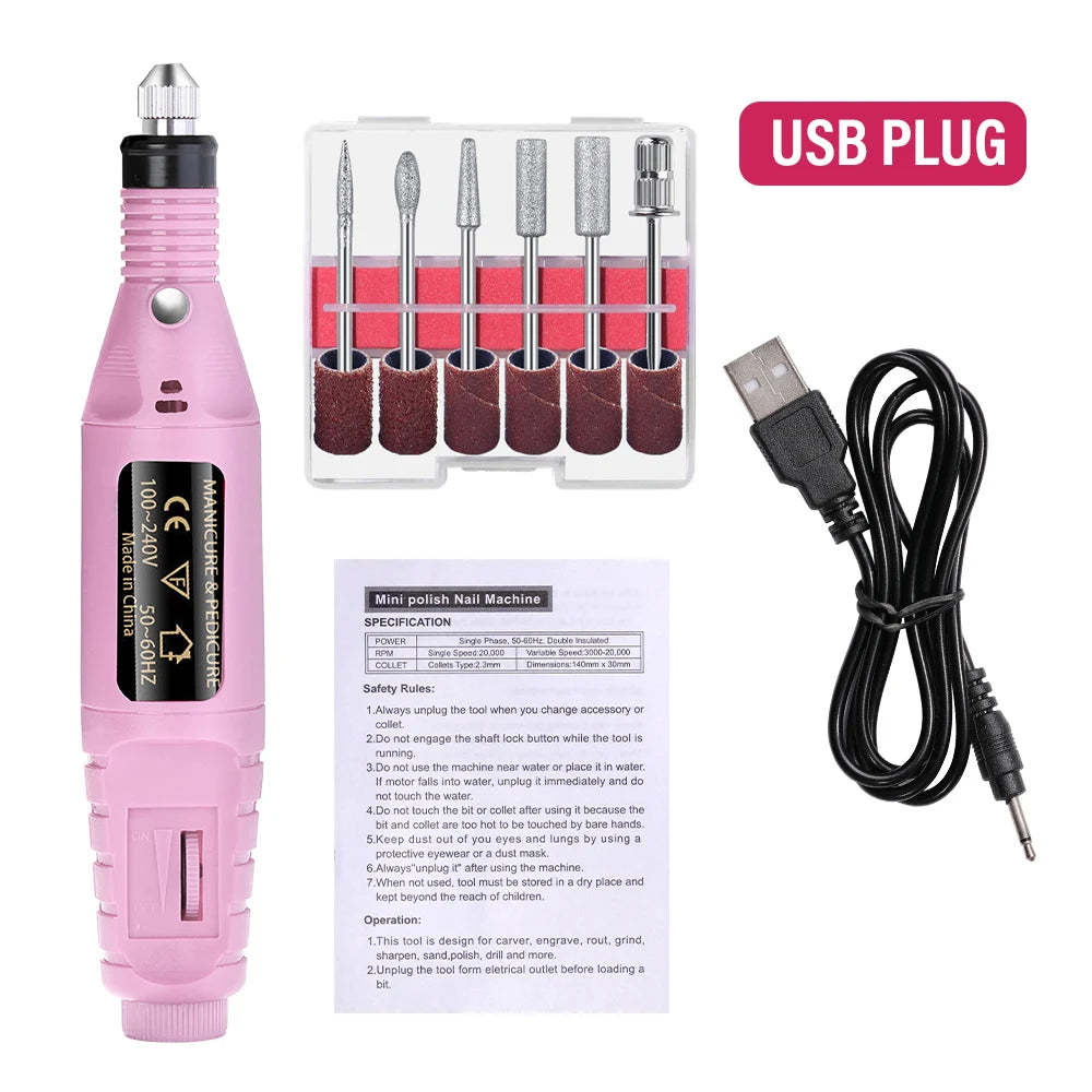Electric Nail Sander Set Nail Drill Machine