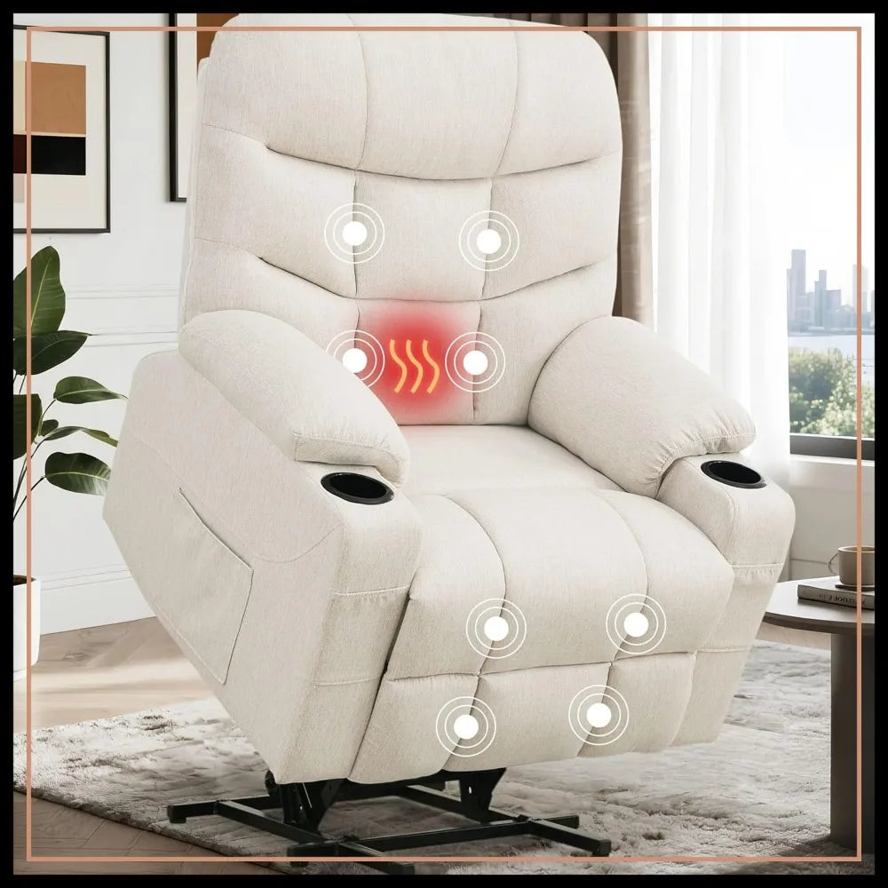 Power Lift Recliner Chair with Massage & Heating