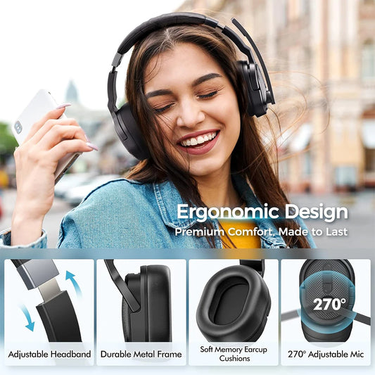 Mpow E65 2 in 1 Wireless Headphones Bluetooth 5.3