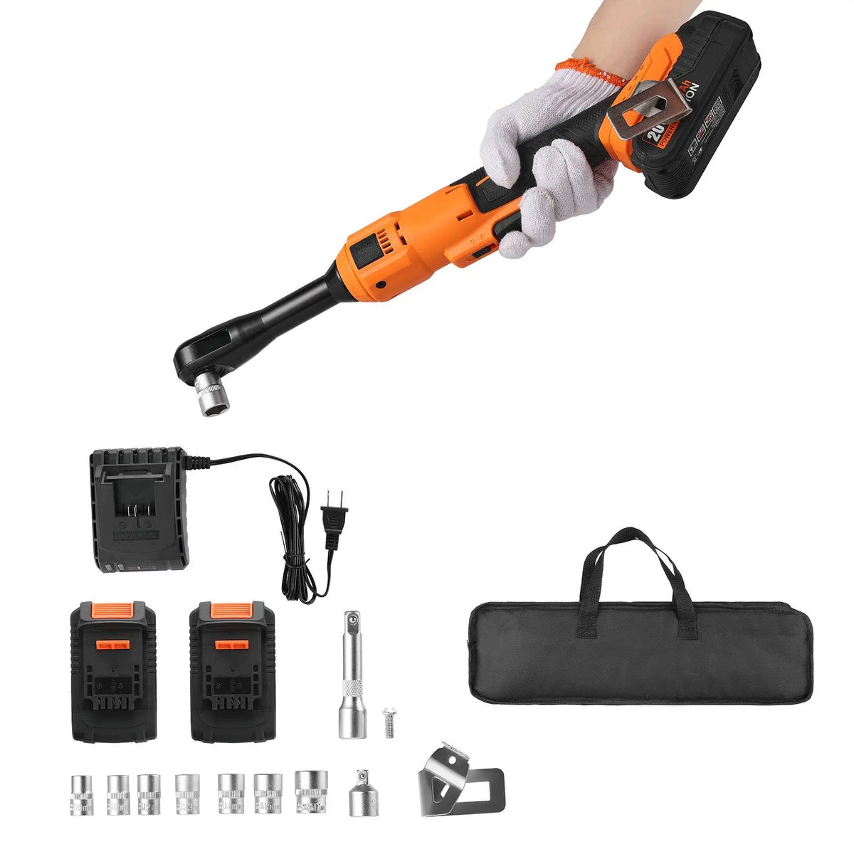 Cordless Ratchet Wrench, 3/8 Inch Drive, 230 RPM