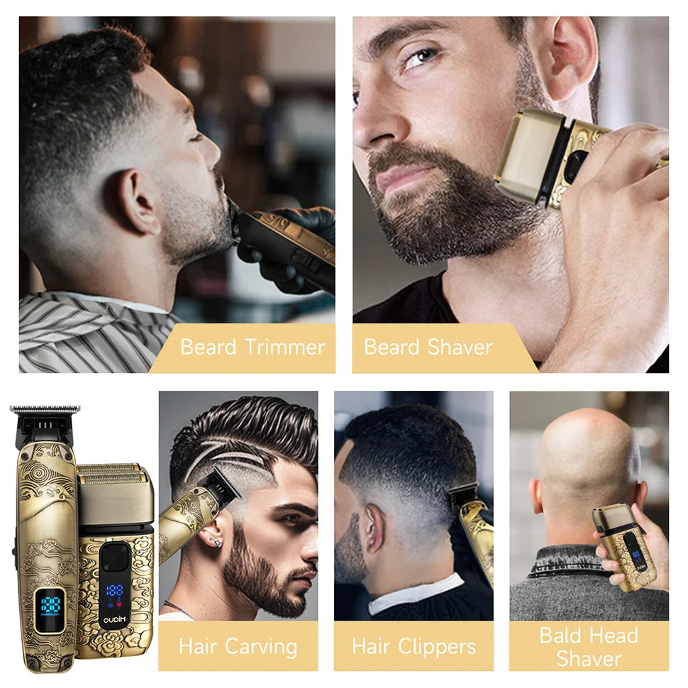 OUDIM Foil Shavers for Men with Head Shaving, Hair Beard Trimmer