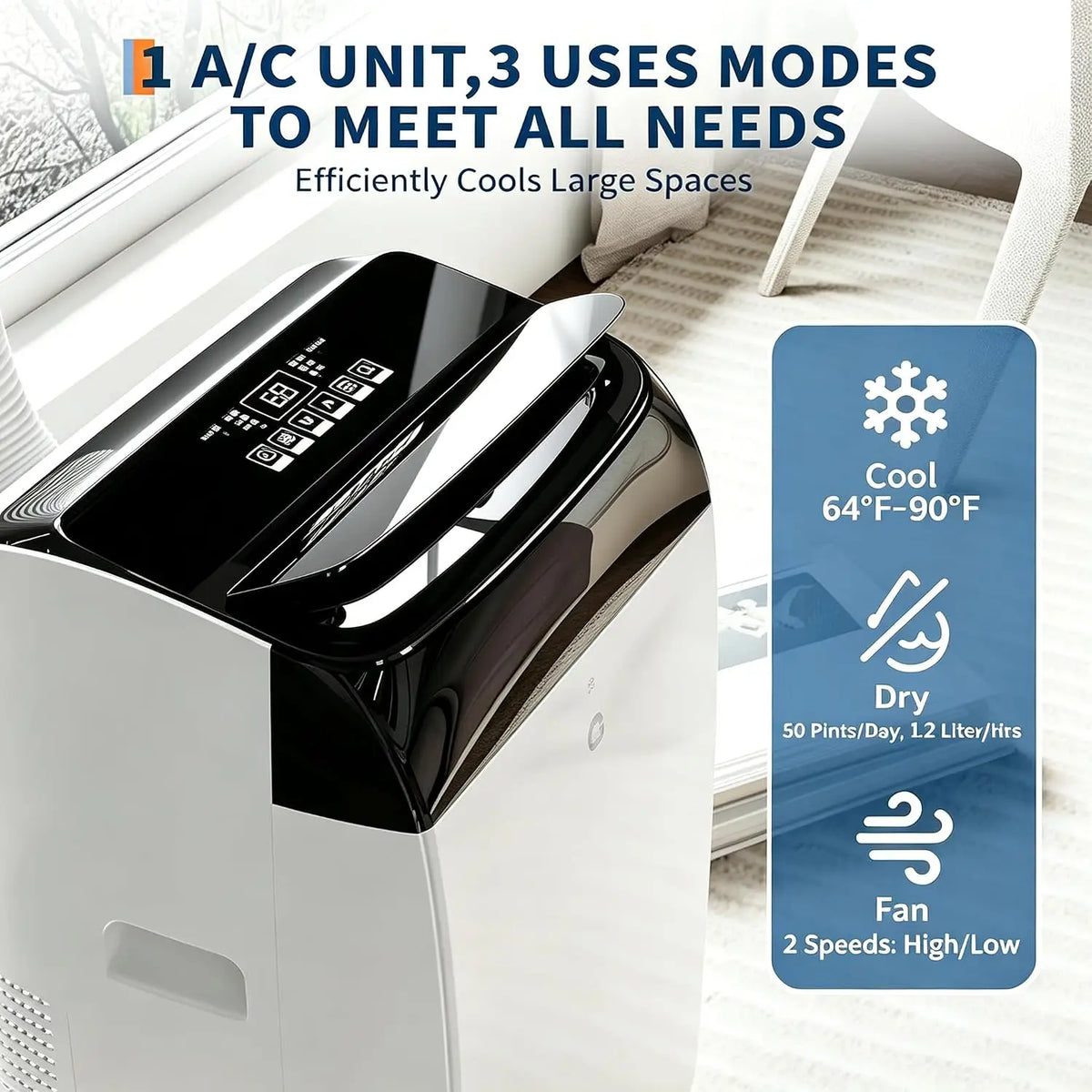 Tacleekii 12000 BTU Air Conditioner 3-in-1 AC Unit