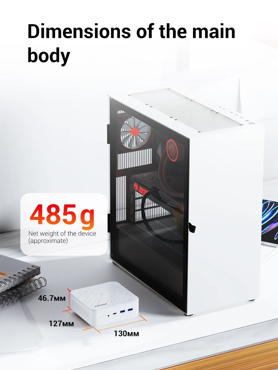 FIREBAT AM02 Mini PC AMD Ryzen 7 H255