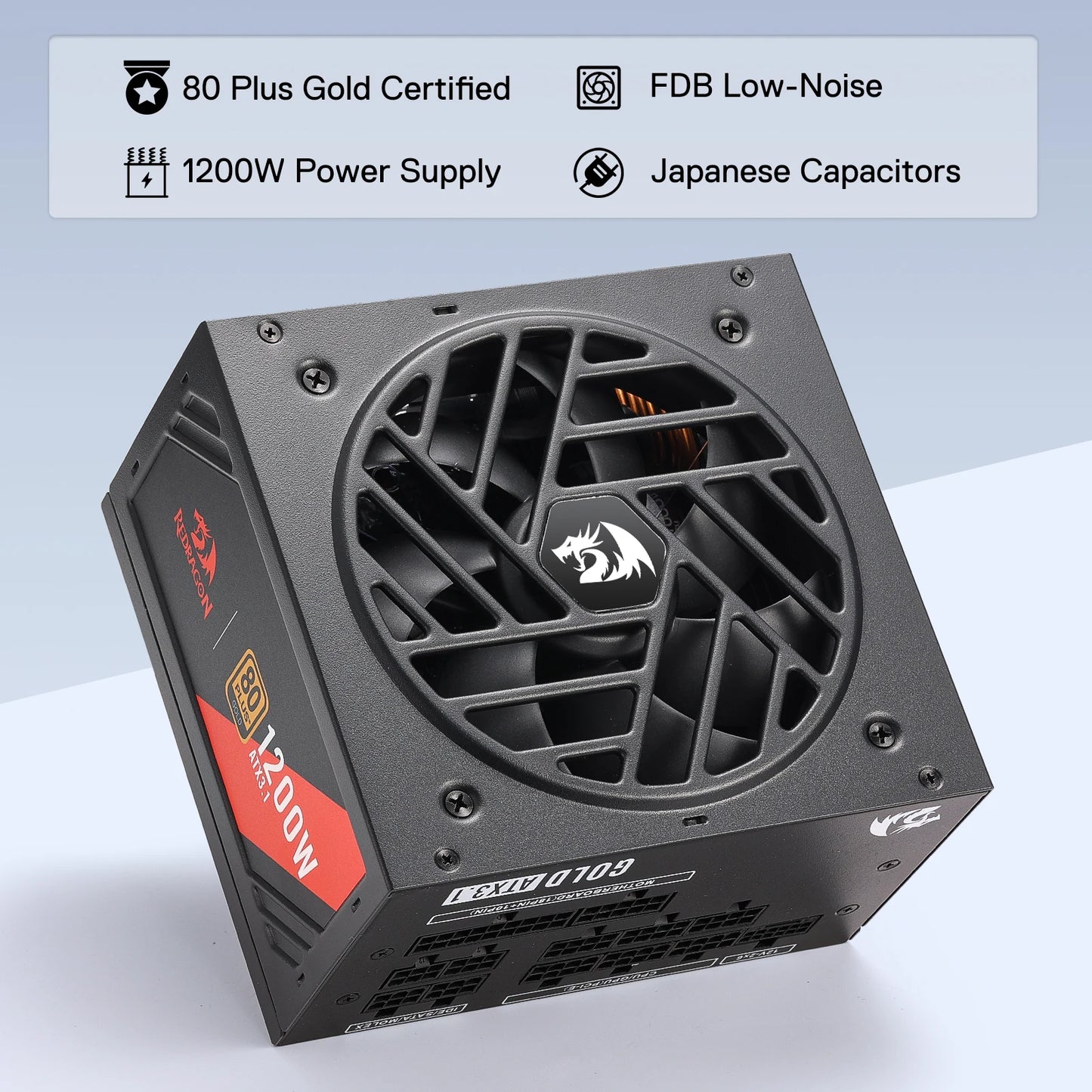 Redragon RGMS-1200W Power Supply PRO 80+ Gold