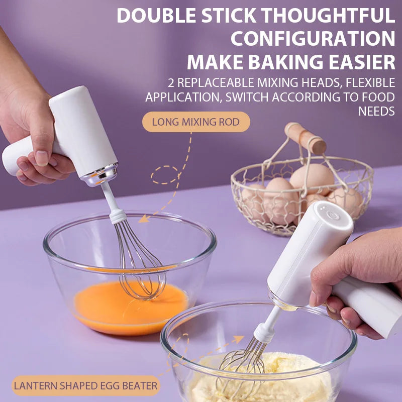 HAOYUNMA Electric Egg Beater Rechargeable