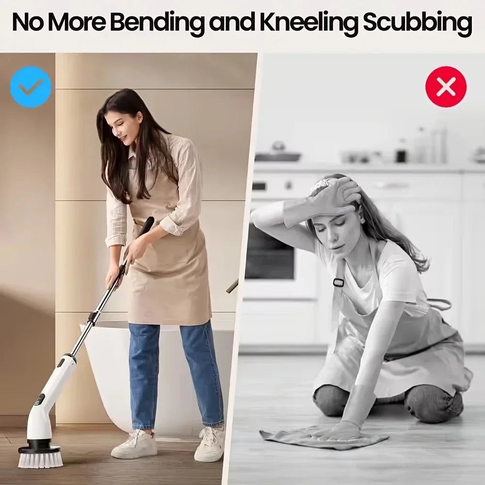 DIAMRI 9-in-1 USB Rechargeable Electric Cleaning Brush