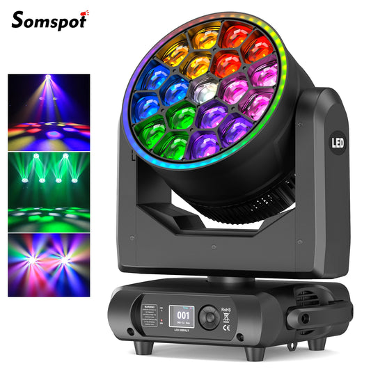 Somspot 19x15W RGBW LED Moving Head Light Beam