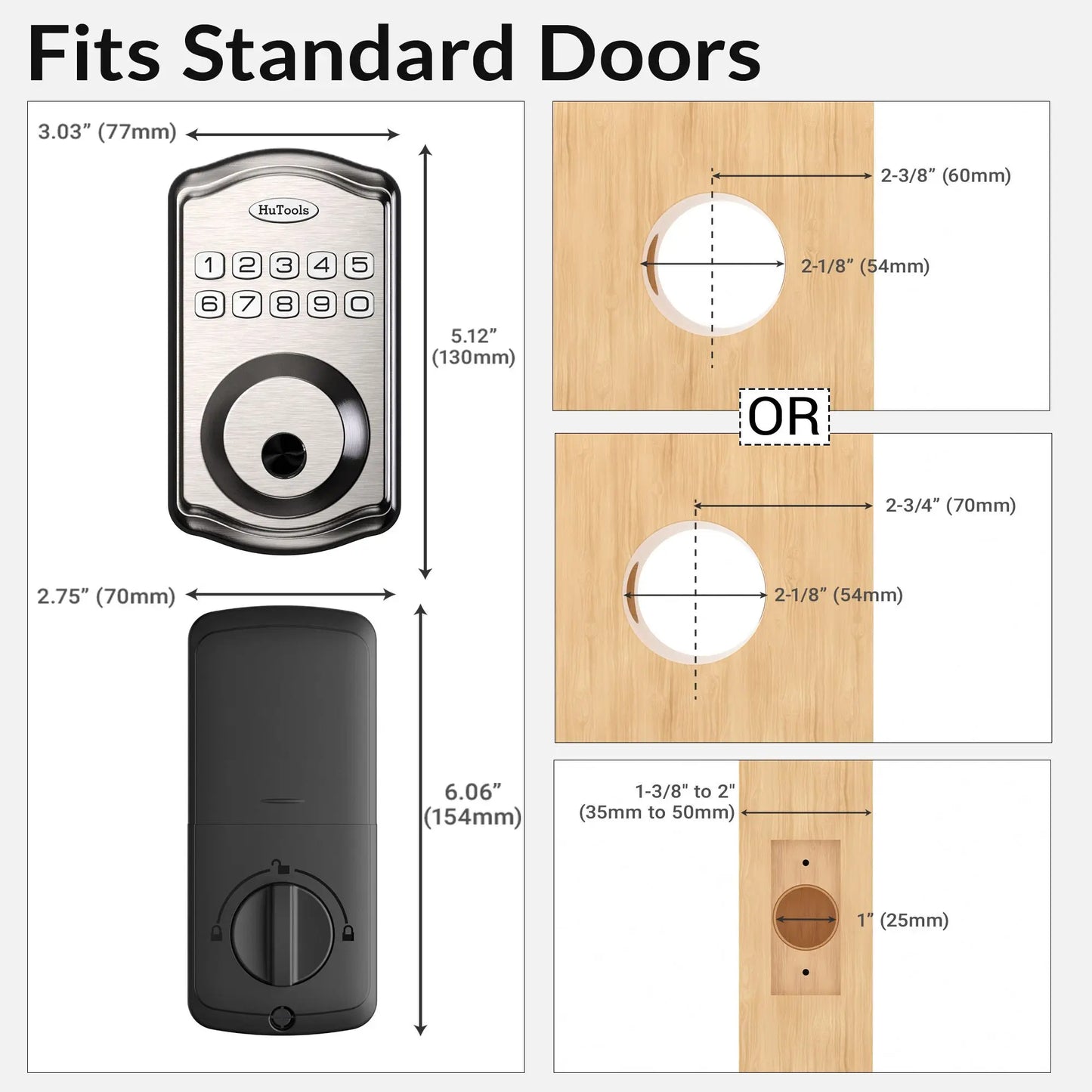 Smart Keypad Door Lock-Fingerprint  Entry Door Lock Deadbolt