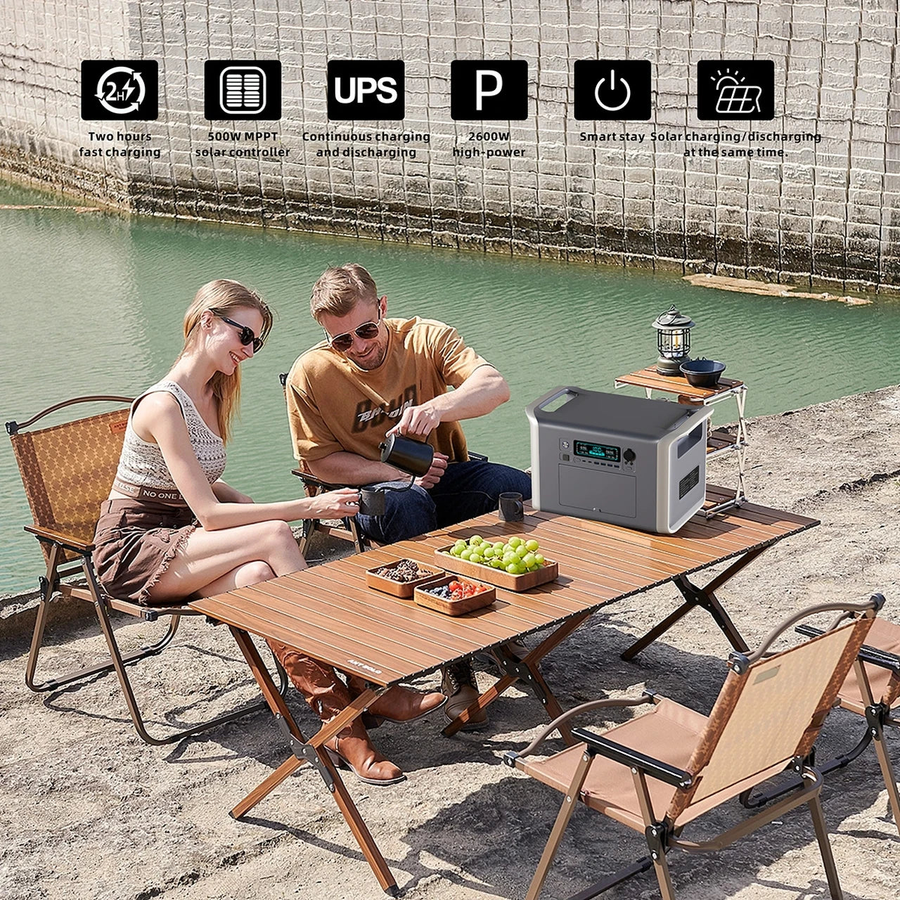 UAPOW 2600W 2048WH Portable Power Station