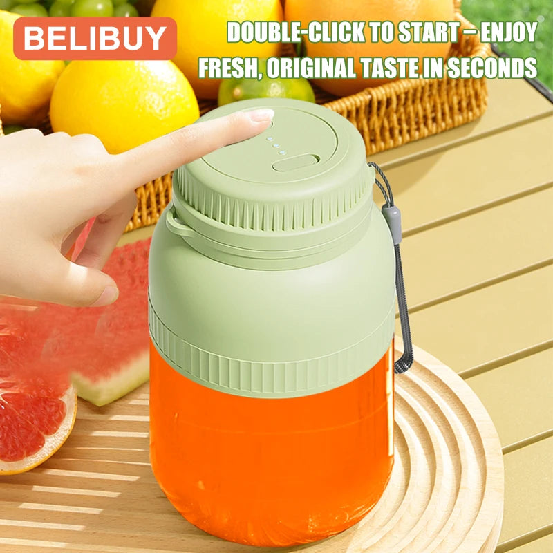 BELIBUY 500/1300ML Electric Juicer Cup 6 Blades Blender