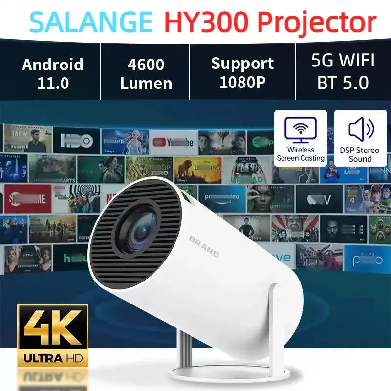 Salange MINI 4K Video Projector Smart for SAMSUNG Android 11 WiFi