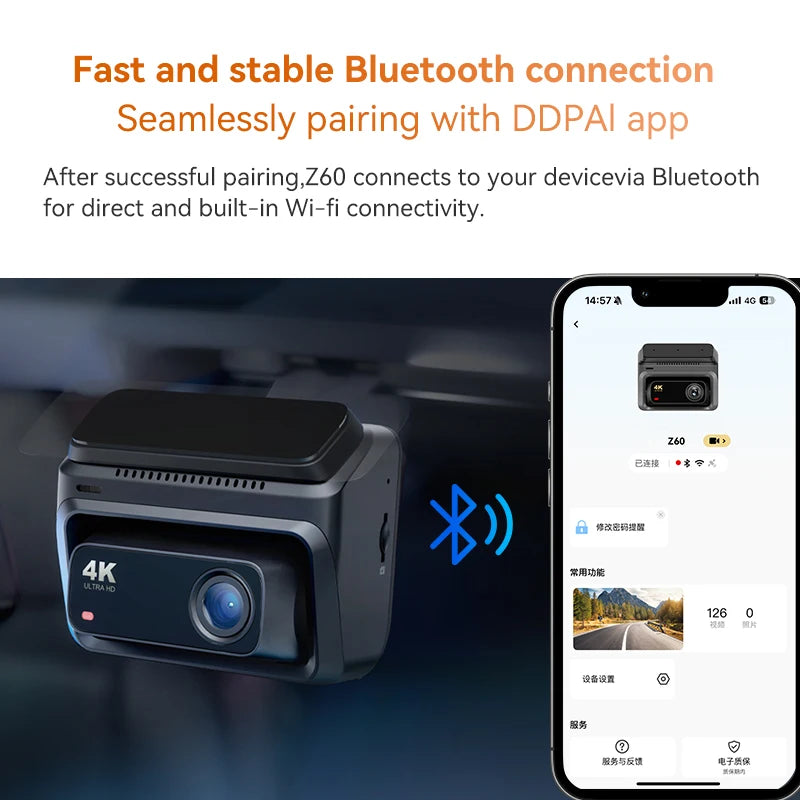 DDPAI Z60 4K+2K+1080P Dash Cam