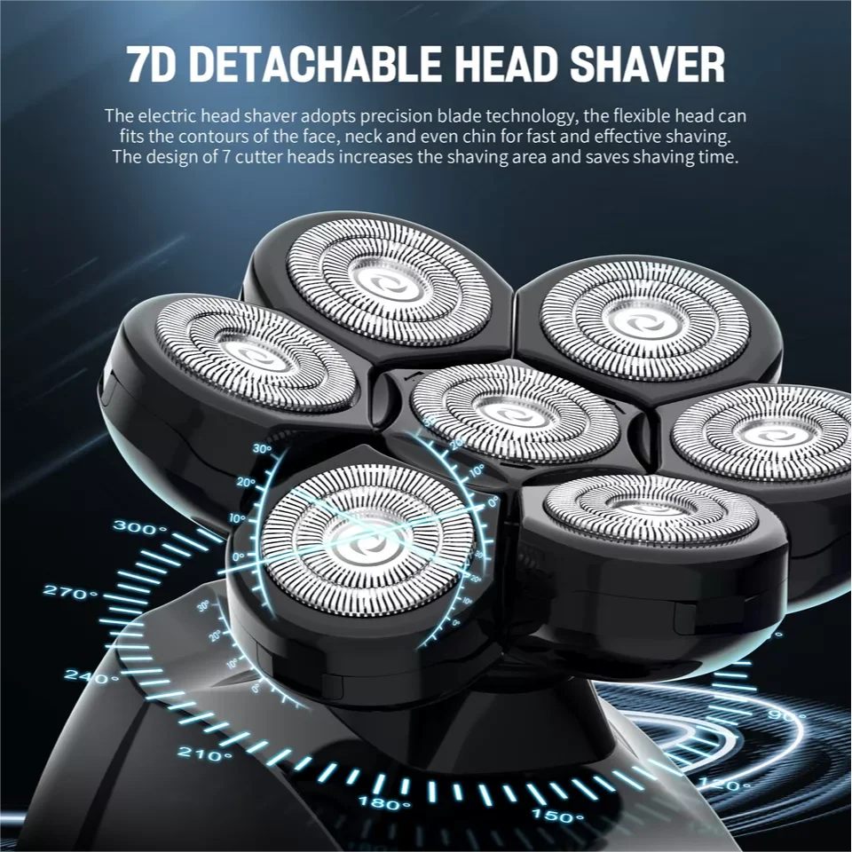 SEJOY 6-in-1 Multifunctional  7D Head Shavers