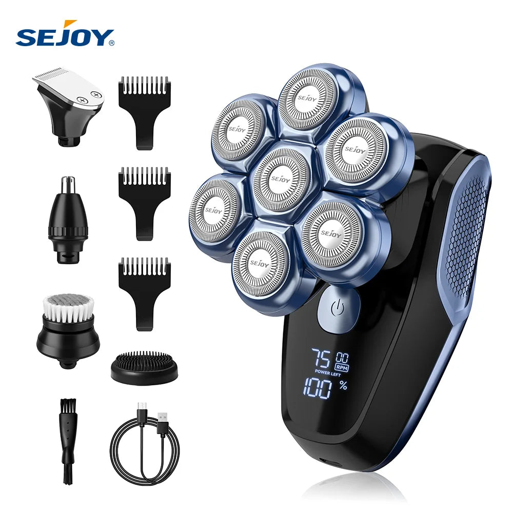 Sejoy 6-in-1 7D Head Shavers for Bald Men Electric Razor