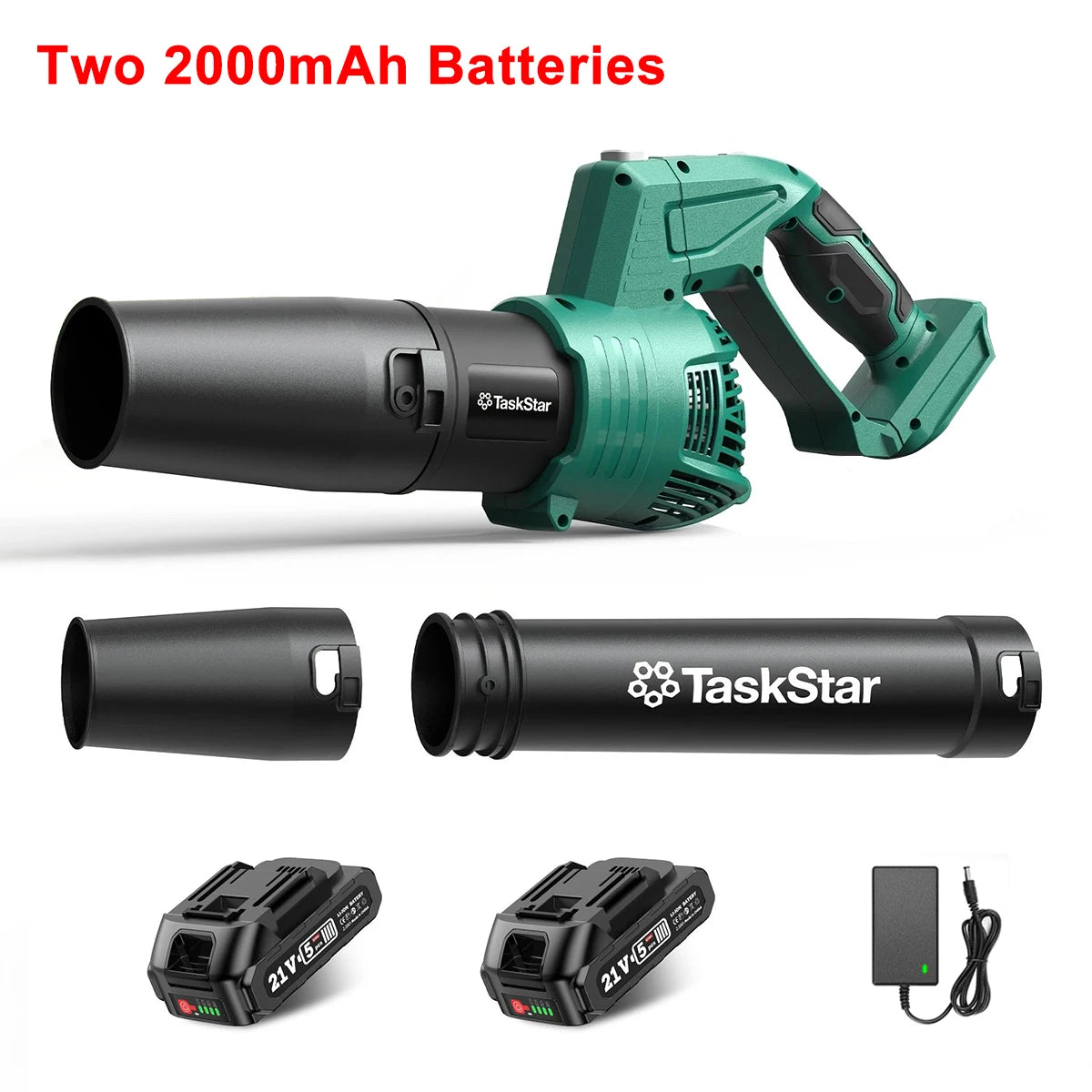 Taskstar Leaf Blower for Lawn 550CFM Electric Cordless