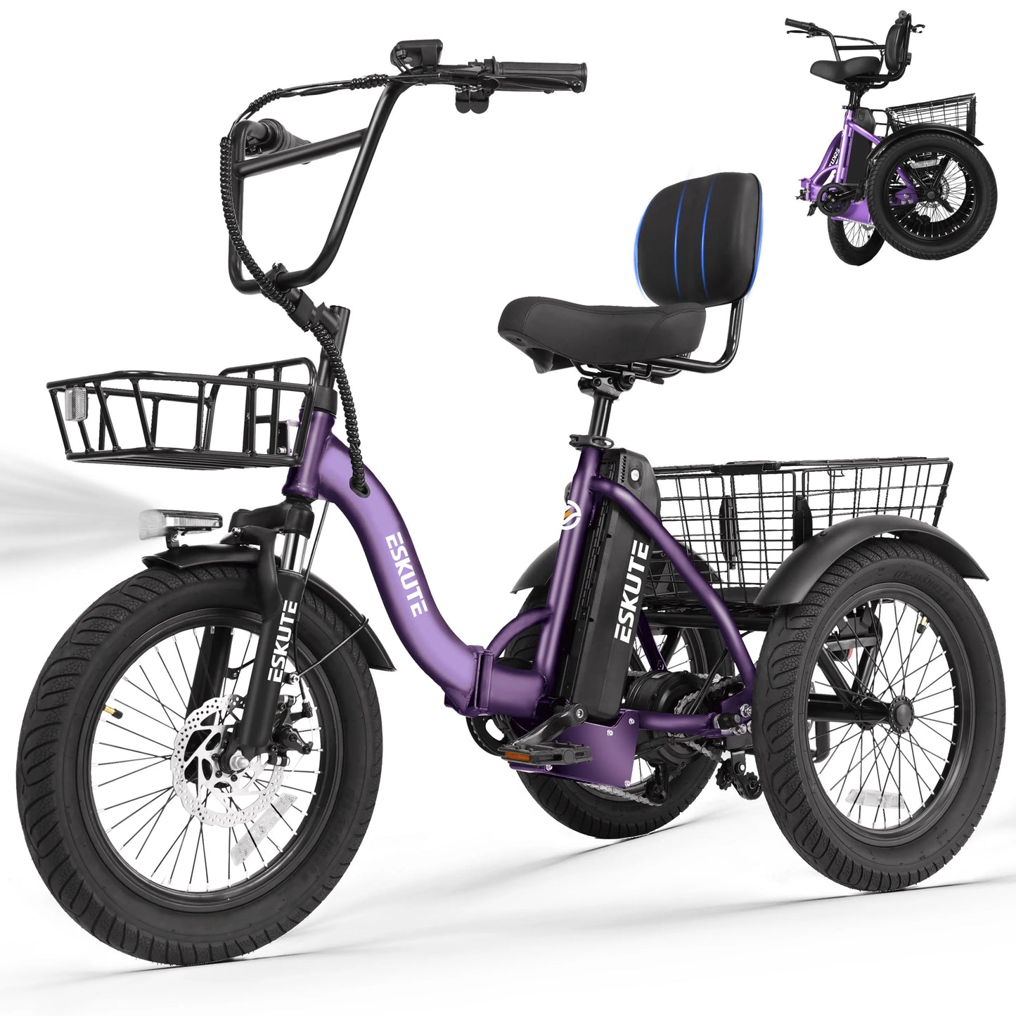 ESKUTE T300 Electric Bicycle Trike for Adults