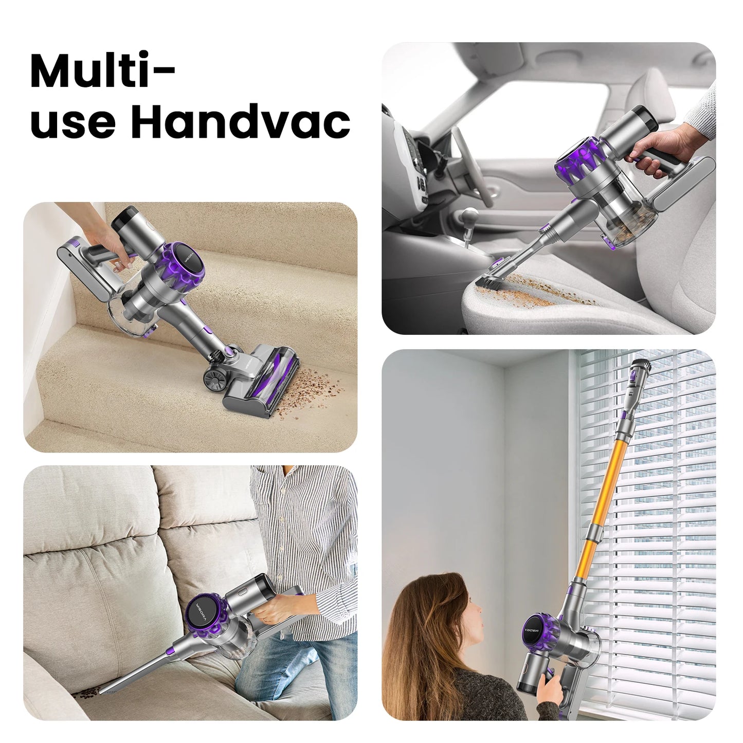 INSE 40000Pa Powerful Cordless Vacuum