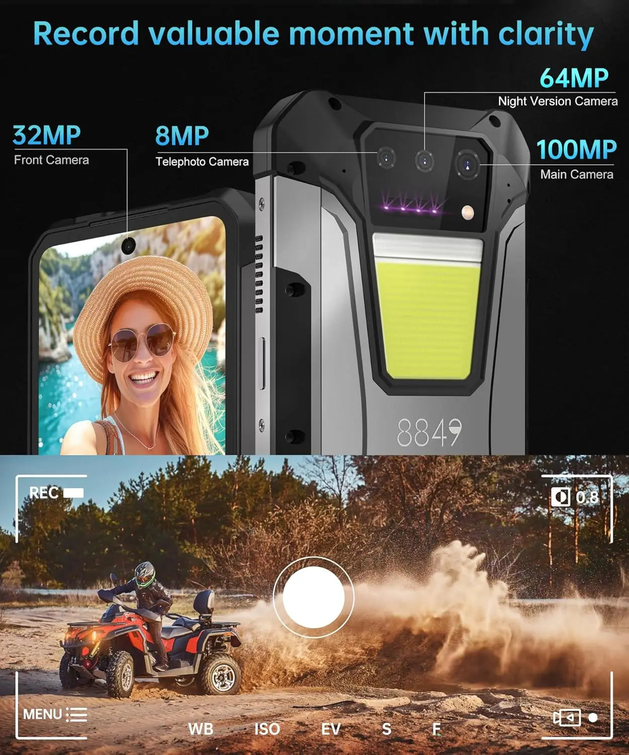 8849 Tank 2 PRO Unihertz Projector Rugged Smartphone