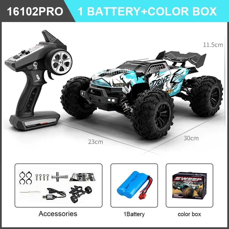 High Speed RC Car 4WD Off Road Vehicle 70KM/H Brushless Motor