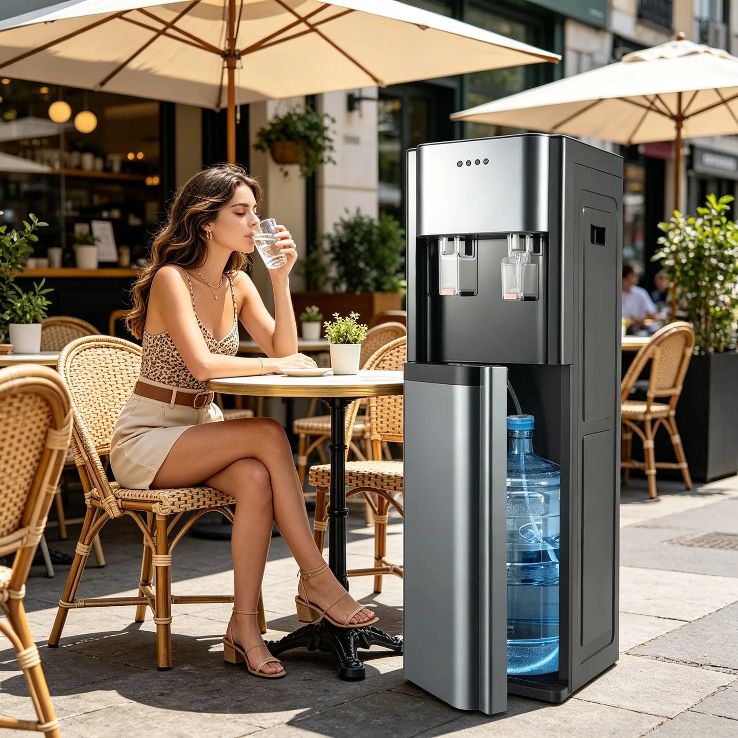 F880 Bottom Loading Water Dispenser, Heating And Cooling