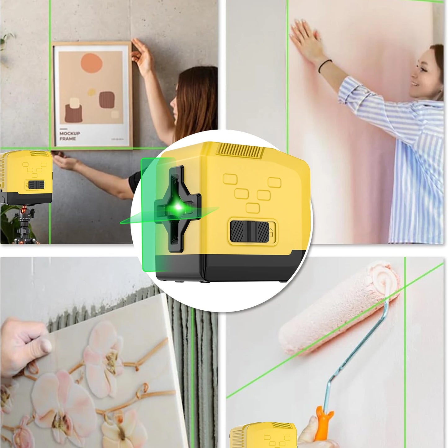 TEGATOK Mini Portable Laser Level 2-Line