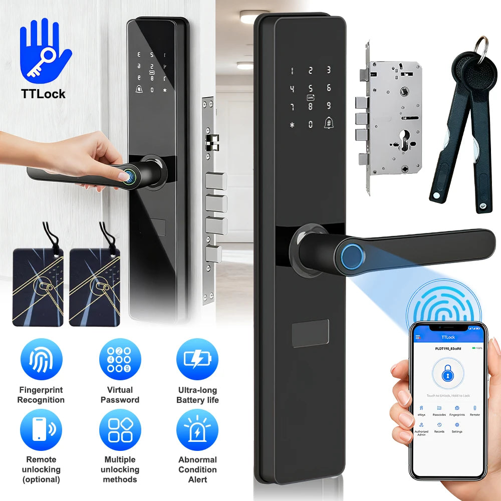 Smart Door Lock TTLock App Fingerprint Password