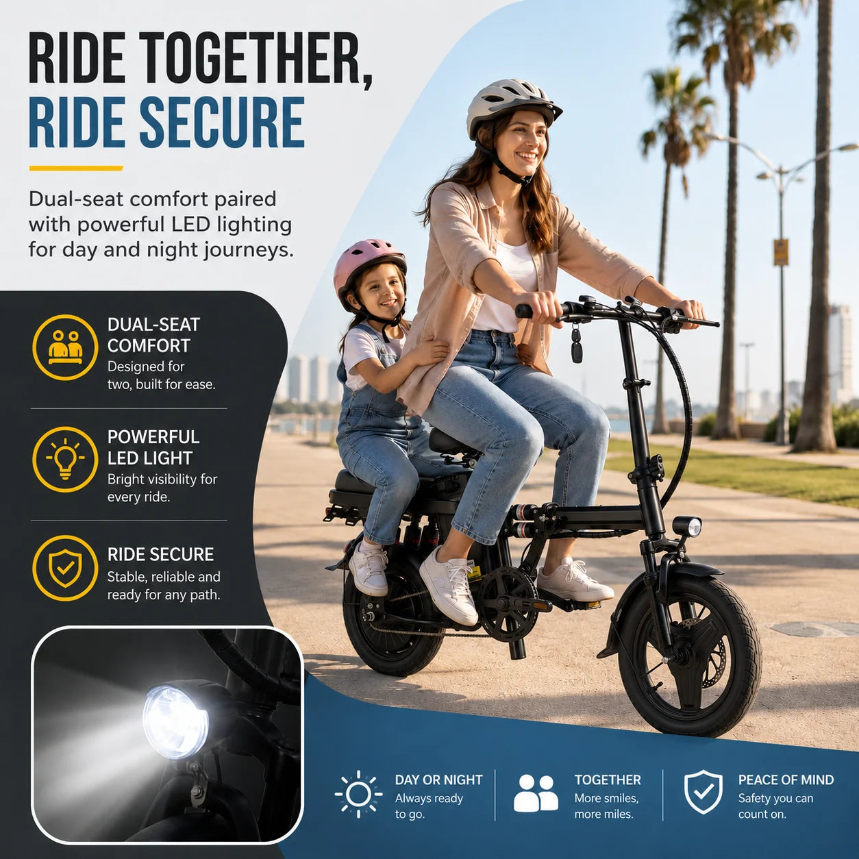 City Glide Foldable Electric Bicycle for adults