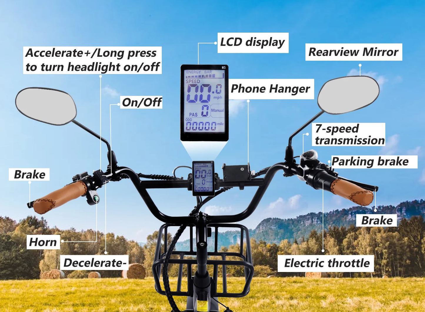 Adult Foldable Electric Tricycle