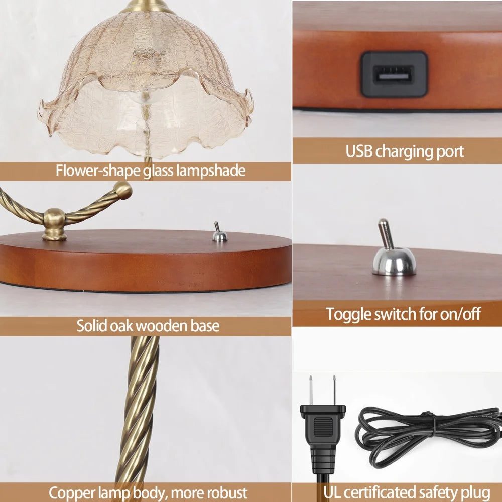 Mid-Century Bedside Table Lamp