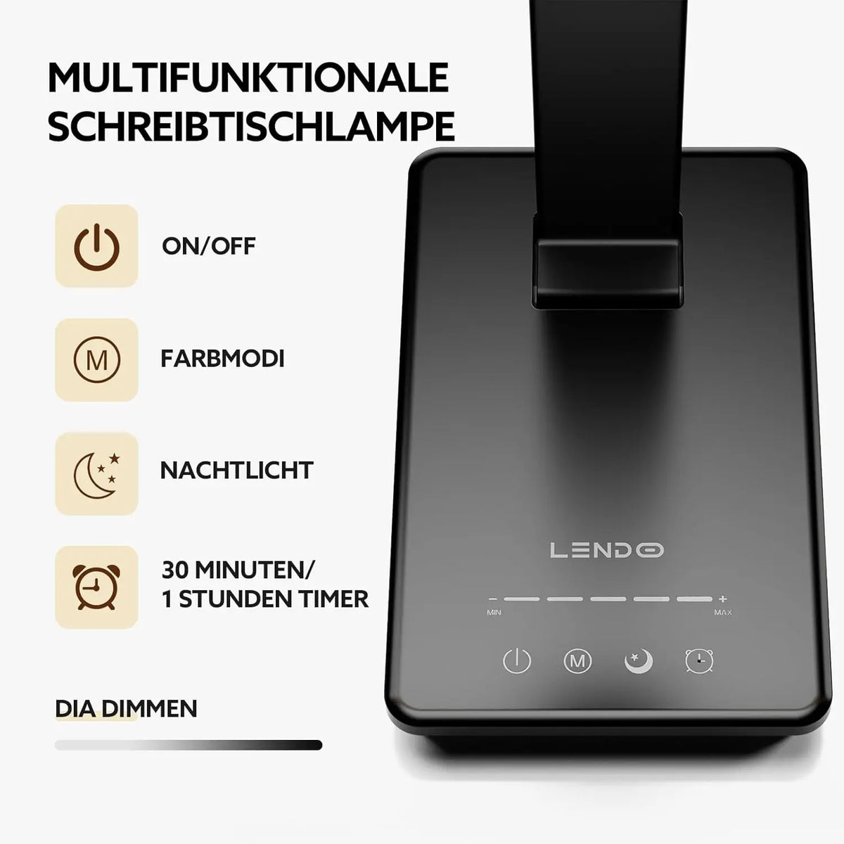 DUMILOO Double Head LED Desk Lamp