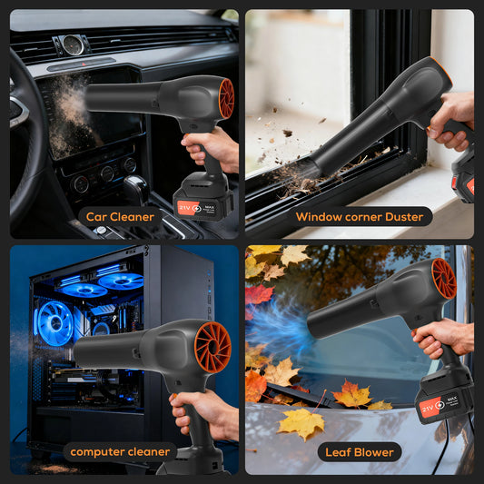 MUTAK Cordless Leaf Blower, Portable Handheld Dust Cleaner