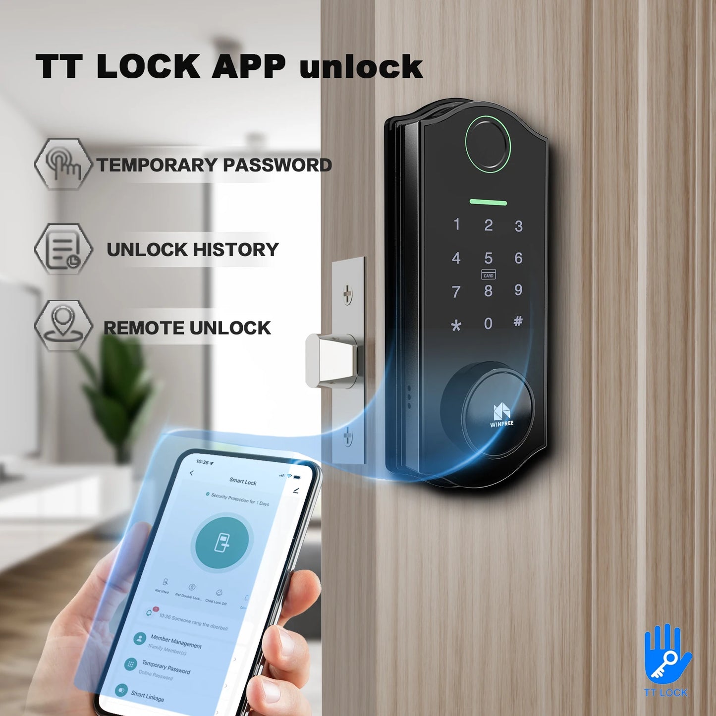WINFREE Keyless Entry Deadbolt Smart Lock