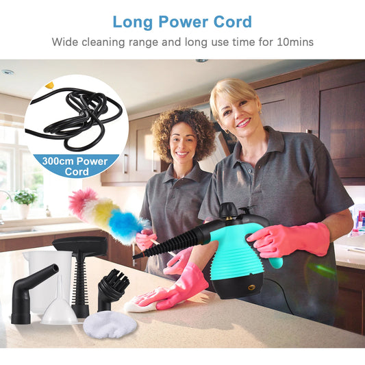 Romellar NEW Portable Handheld Steam Cleaner 1050W Multifunctional
