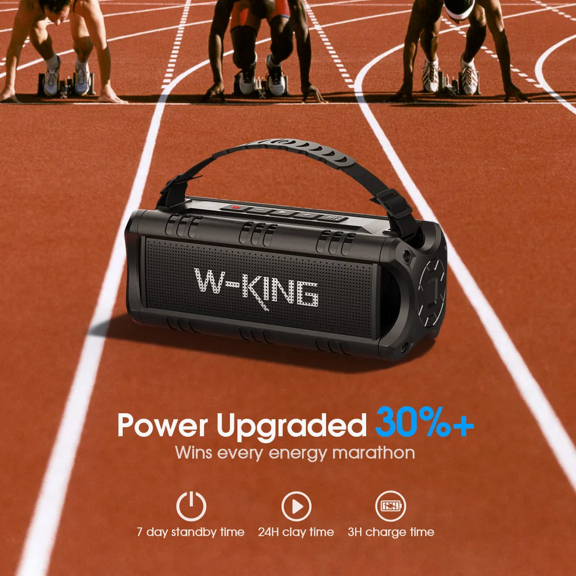 W-KING Bluetooth Speaker, 30W Portable Wireless Loud Speakers