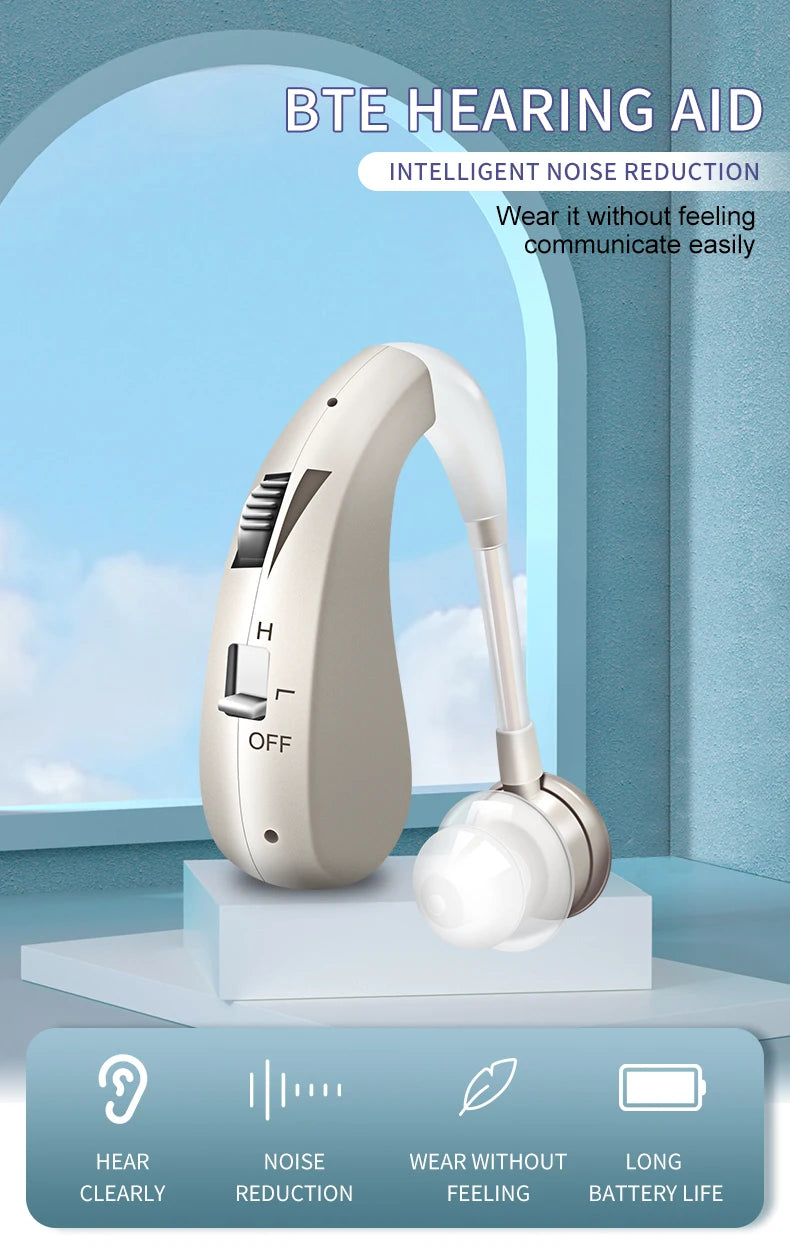 Rechargeable Mini Digital Hearing Aid Listen Sound Amplifier