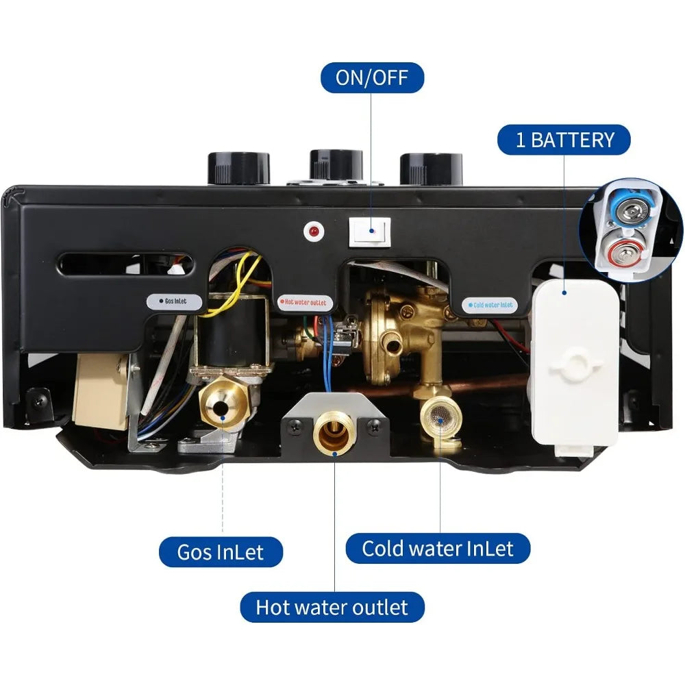 Tankless Water Heater 4.21GPM 16L Outdoor