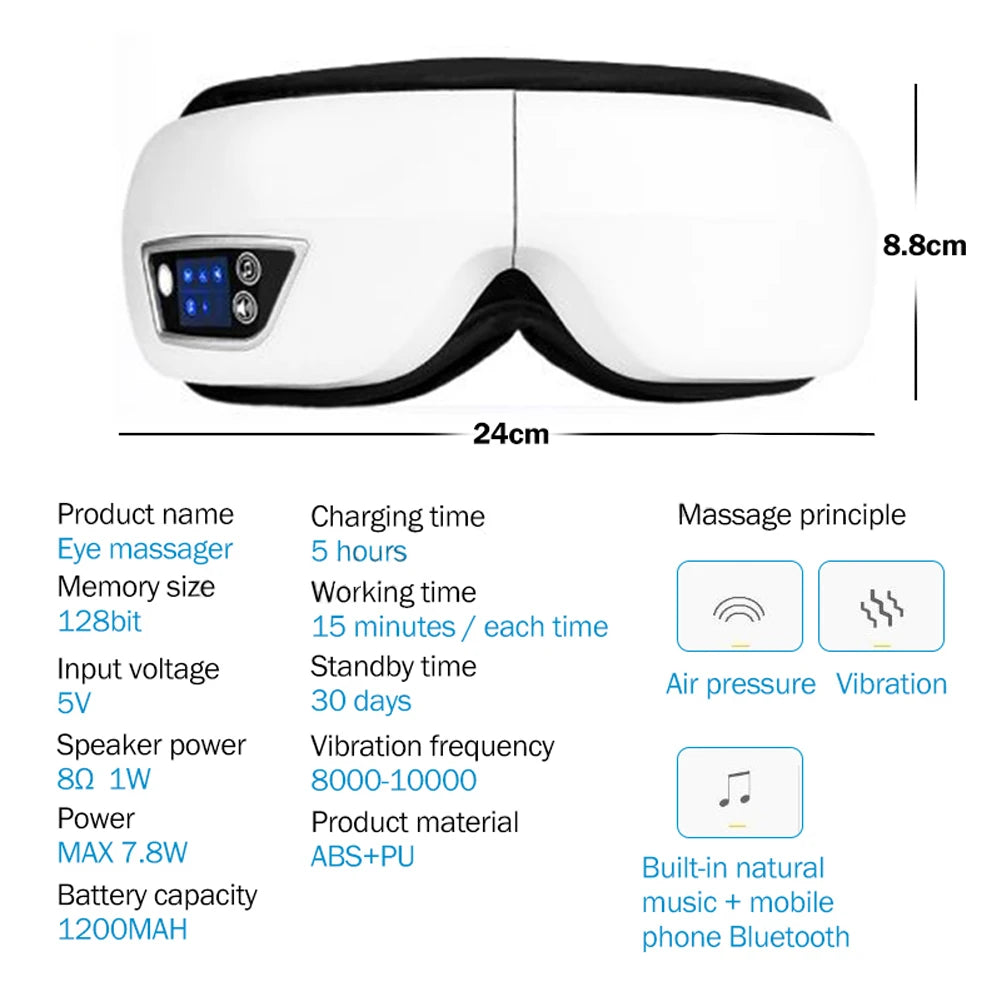  Raiuleko 6D Smart Vibration Eye Massager