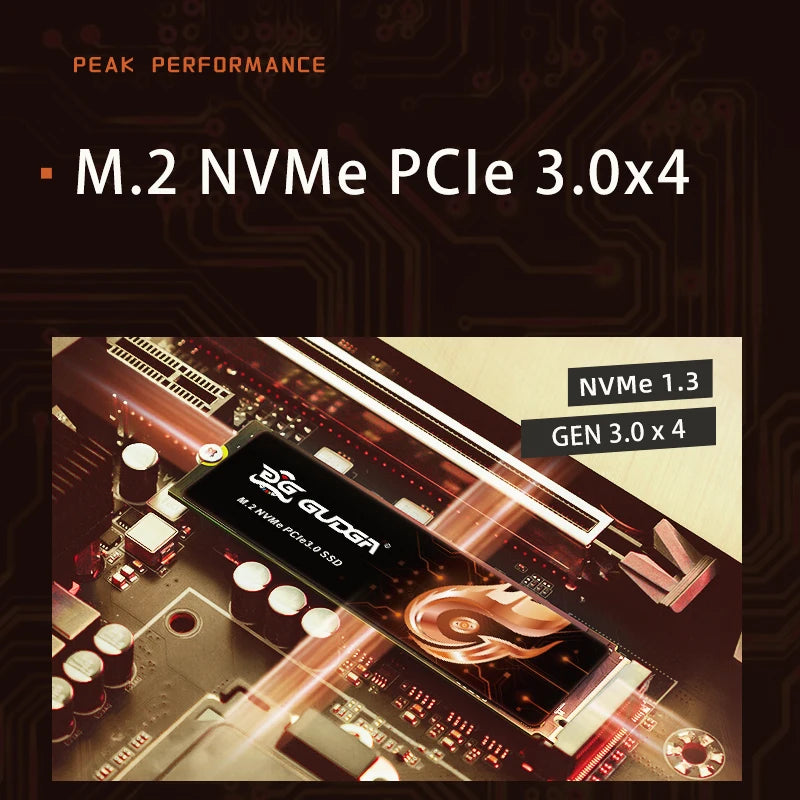 GUDGA NVME SSD PCIe 3.0 128GB 256GB 512GB 1TB