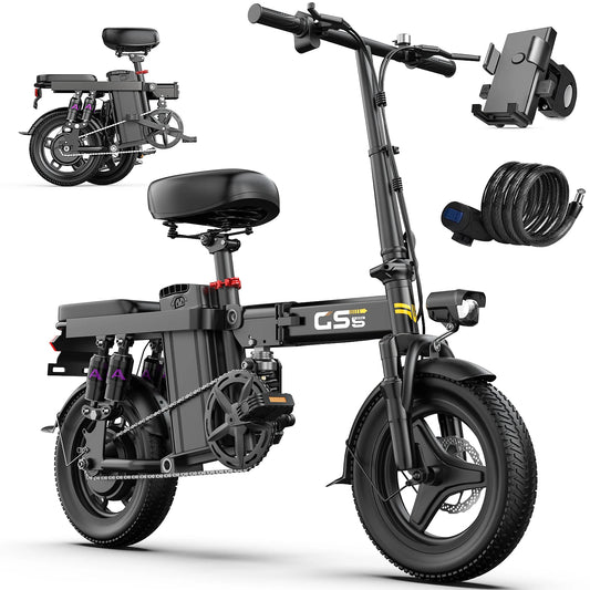 UPlee GS5 48V E-Bike, 20+MPH,740W Folding Electric Bicycle