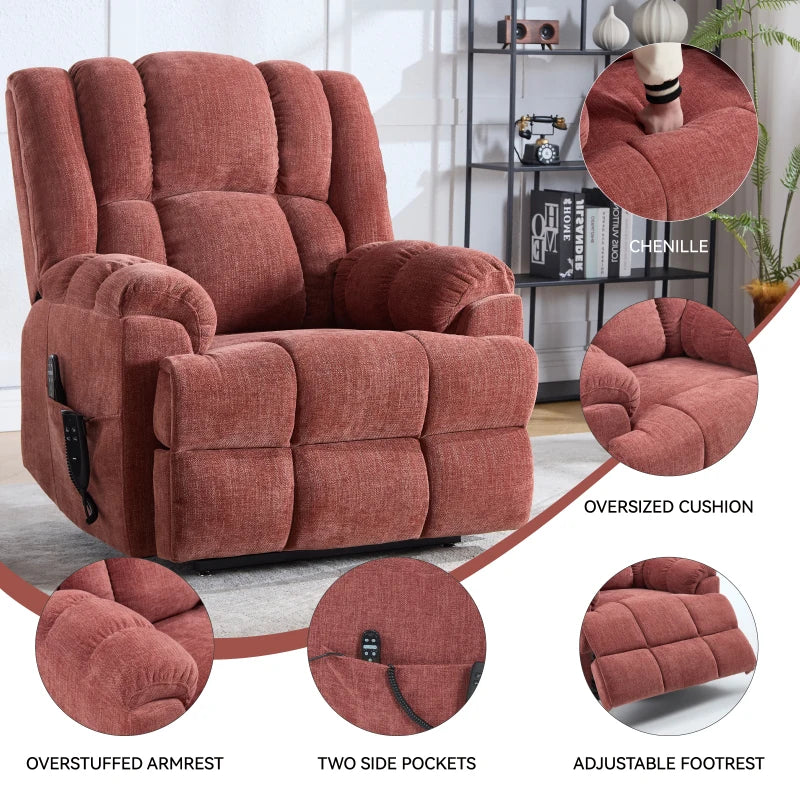 Power Lift Recliner Dual Motor Heat Massage