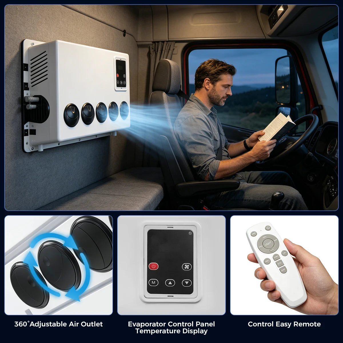 Sunster 12V 24V Electric Roof Air Conditioning RV Air Conditioning