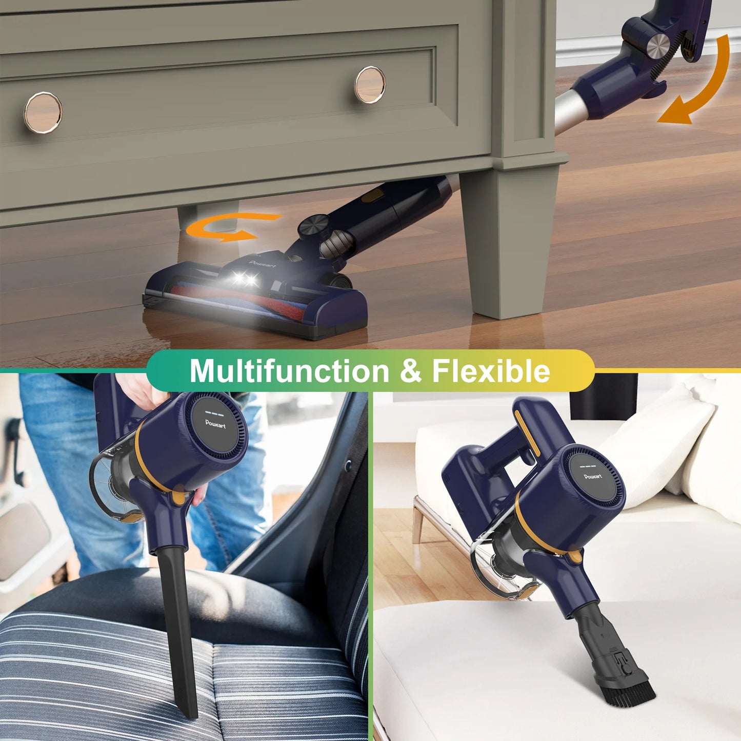 YISORA N7P Foldable Cordless Vacuum Cleaner