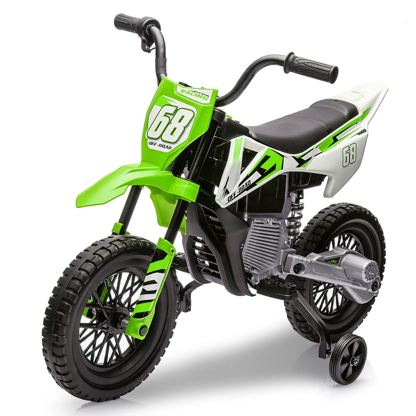 HiMISS 12v Kids Electric Dirt Bike with Training Wheels