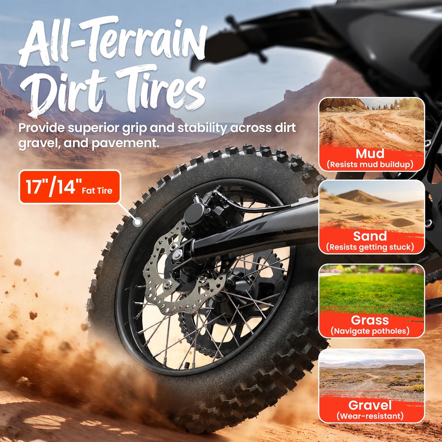 QRONGE X1 Spark L Electric Dirt Bike, 4500W Peak Electric Bicycle