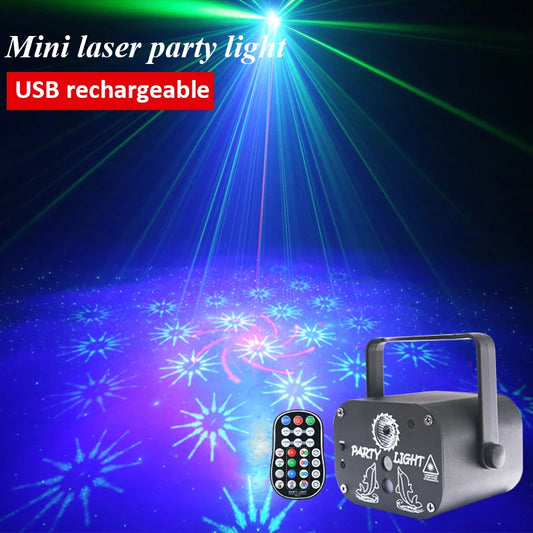 USB Laser Party Light Mini 60 Patterns Projector