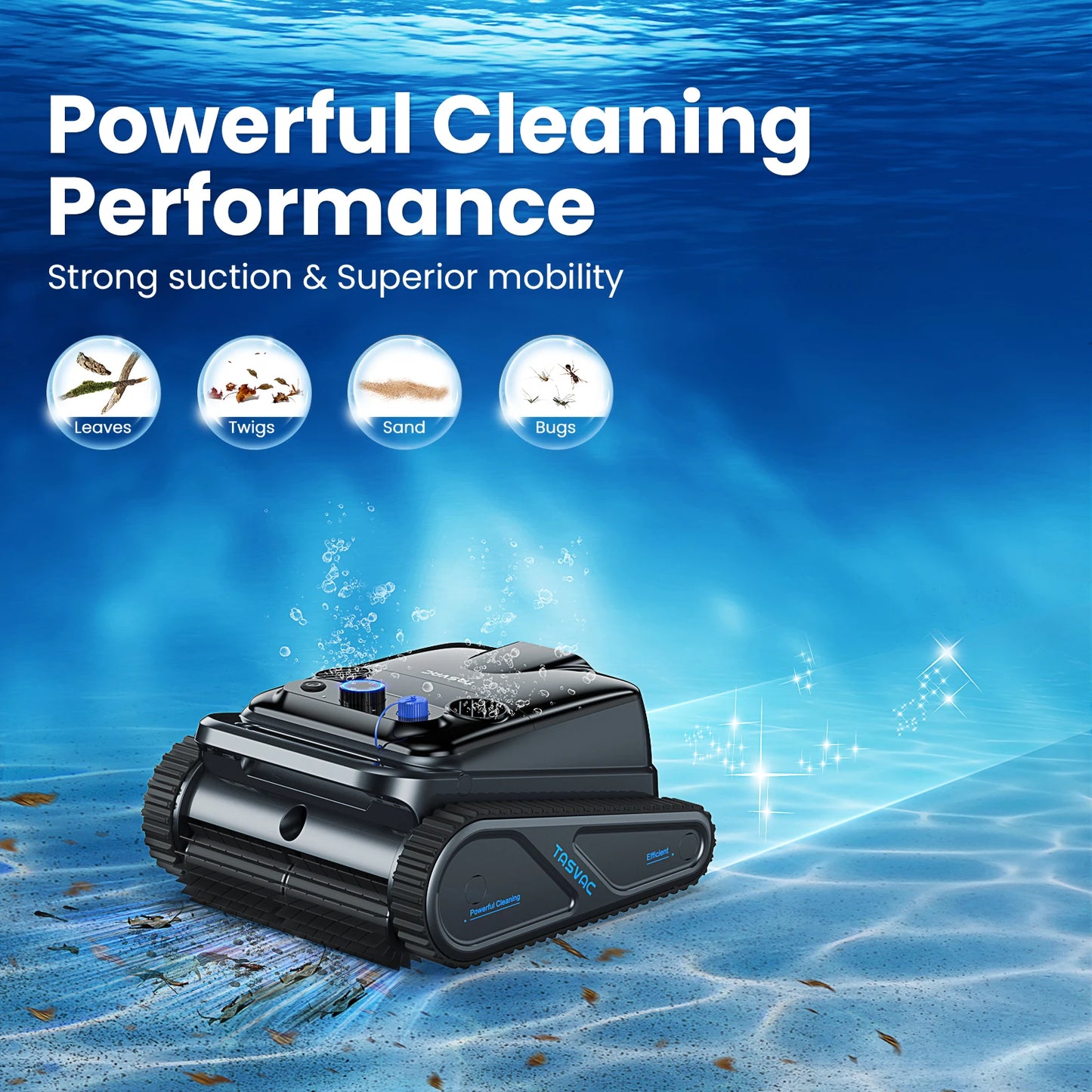TASVAC Cordless Robotic Pool Cleaner