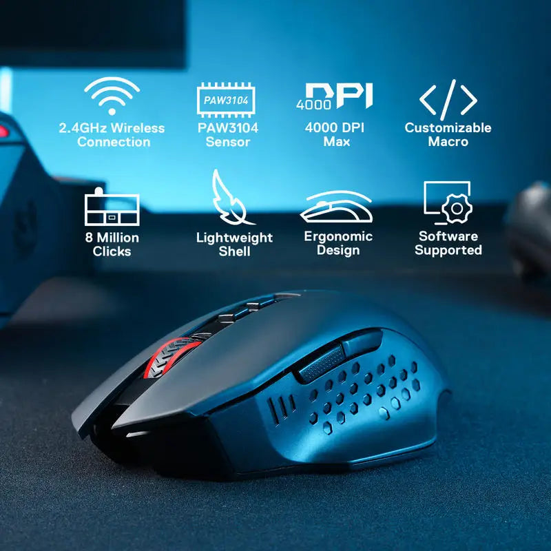 Redragon M656 Gainer Wireless Gaming Mouse