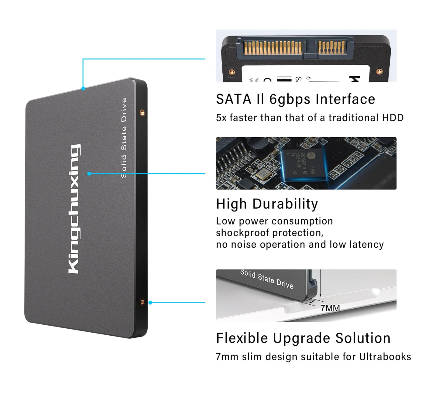 Kingchuxing SSD Drive 2.5 SSD SATA 120GB 240GB