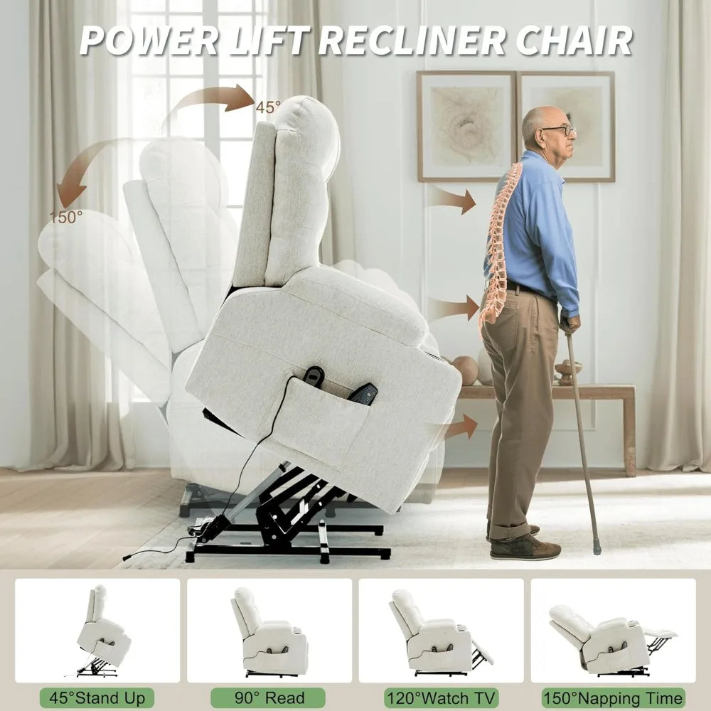 Power Lift Recliner Chair with Massage & Heating